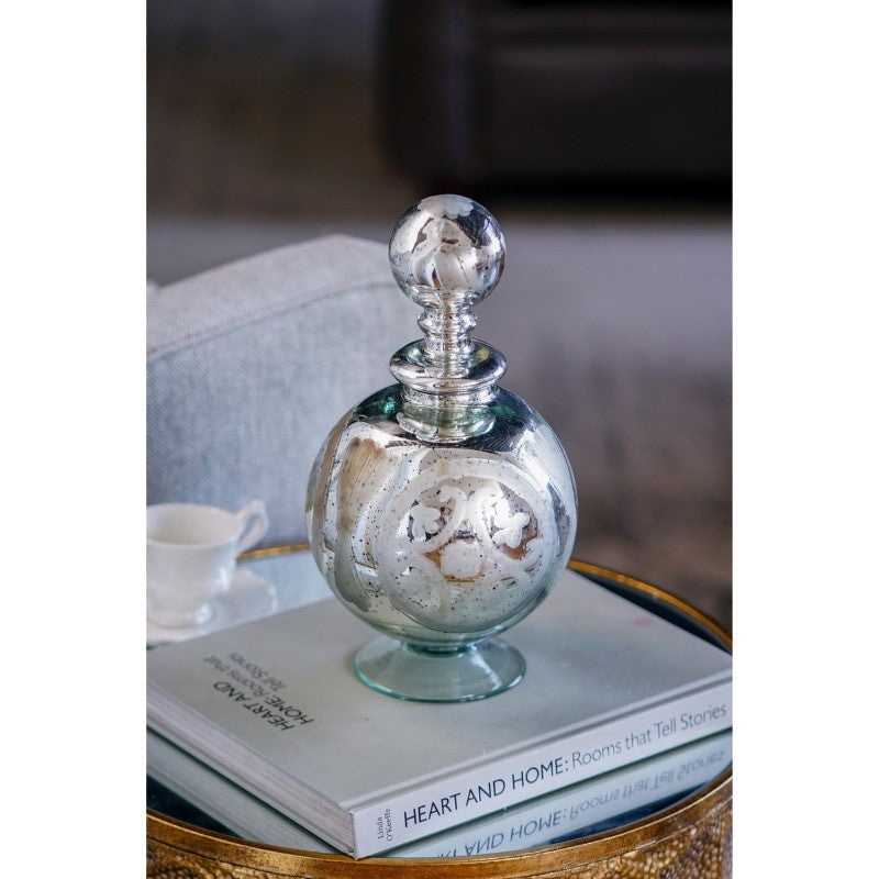 VASE - ANTIQUE MIRRORED (15 x 28cm)
