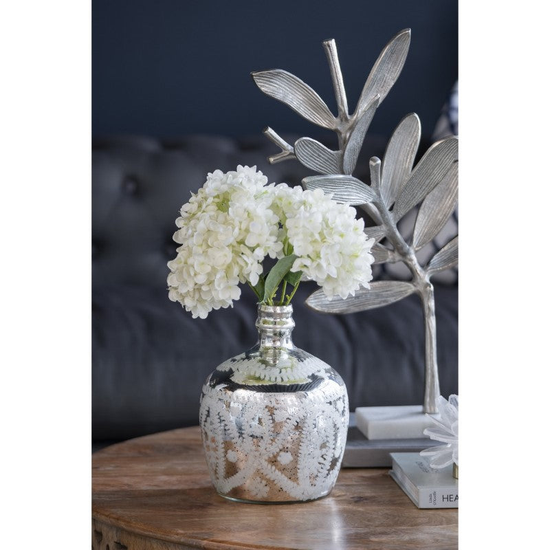 VASE - ANTIQUE MIRRORED (20.3 x 25.5cm)