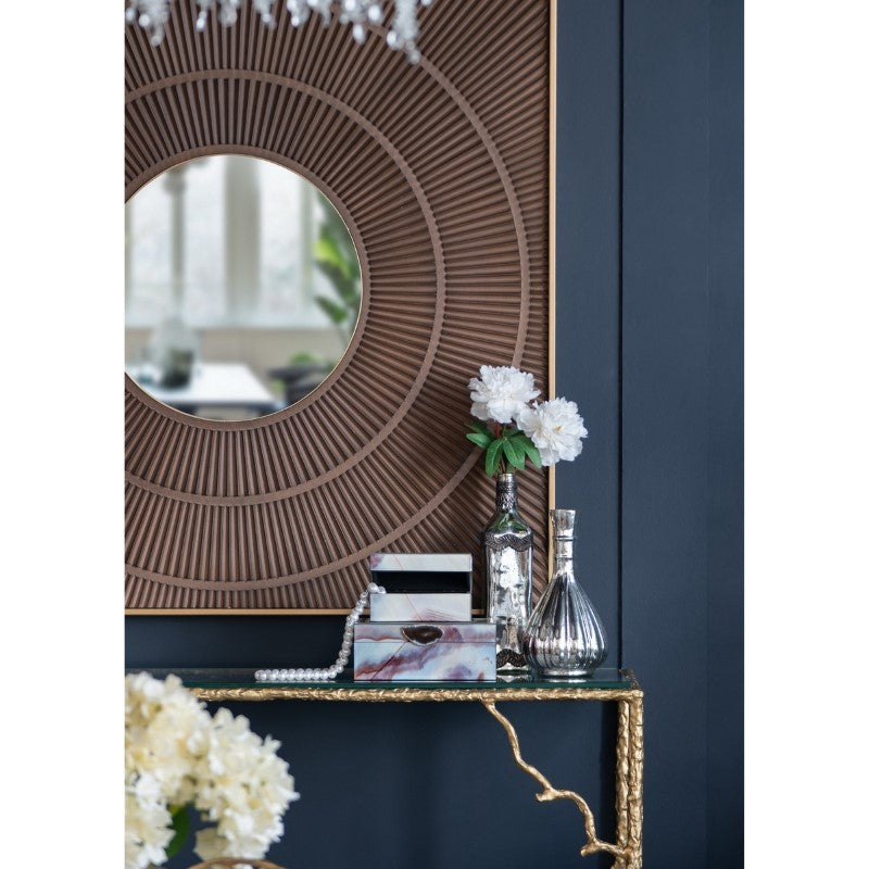 VASE - ANTIQUE MIRRORED (7.5 x 30.5cm)