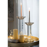 PILLAR CANDLE HOLDER - CRYSTAL (10.2 x 28cm)