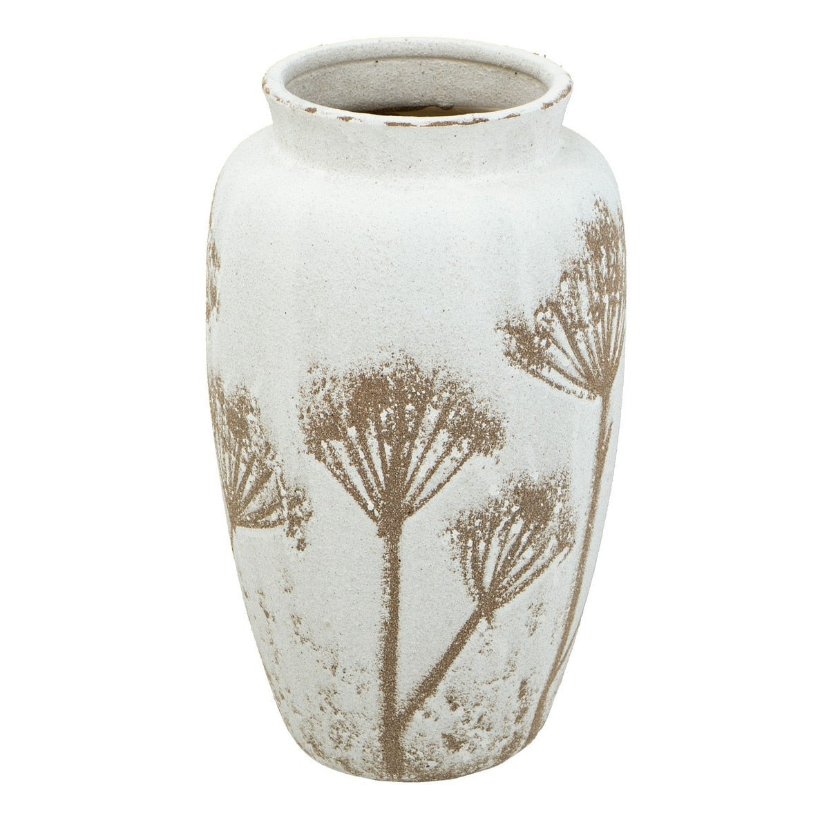 Ceramic VASE - Cream/Natural (20 x 20 x 35cm)