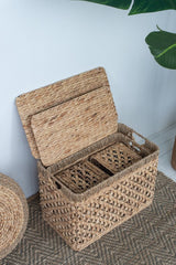 BASKETS - WATER HYACINTH Natural (SET OF 4)