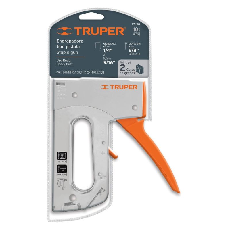 Staple Gun - Heavy Duty with Staples 17964 Truper