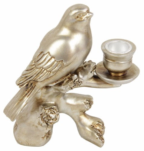 Bird Candle Stand Champagne