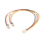 30cm (12in) TX3 3-Pin Fan Power Splitter Cable for Dual Fan Connection in PC Cooling