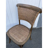 Dining Chair - Rattan Weave - Antique Oak 89cm