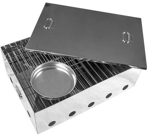 Smoker - Two Tray Portable Stainless Steel - Kiwi Sizzler