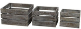 Wooden Crates Set of 3 - Decorative
