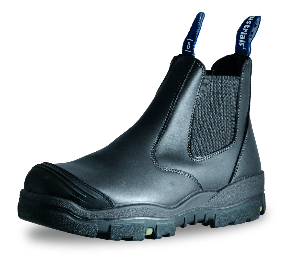 Safety Boot Bata Trekker Black Leather Elastic Sided (Size: 13)