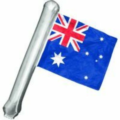 Vibrant 62cm inflatable Australian flag, perfect for celebrating Australia Day and events with patriotic flair.