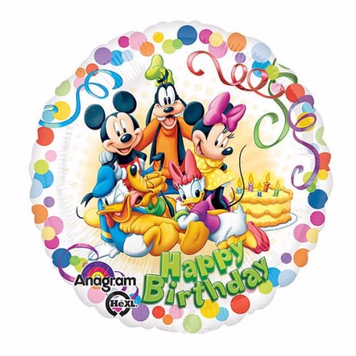 Balloon 45cm Mickey & Friends Happy Birthday