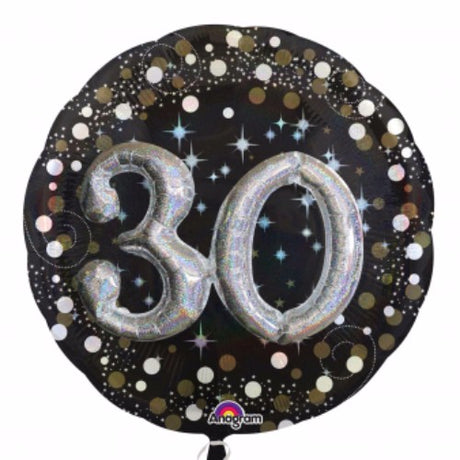 Holographic 3D foil balloon, 91cm, self-sealing, perfect for birthdays and parties, designed by ANAGRAM.