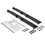 Adjustable 1U Server Rack Rails for 19" 4 Post Racks - Compatible with Dell, IBM, HP, Apple