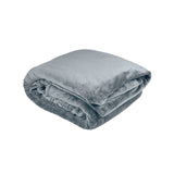 King Ultraplush Blanket Steel Blue- Bambury