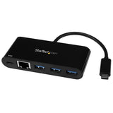 USB-C to Ethernet Adapter with 3-Port USB 3.0 Hub, Power Delivery & Gigabit Speed