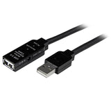 35m USB 2.0 Active Extension Cable - M/F for High-Speed Connectivity | 480 Mbps with AC Adapter