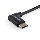 Right-angle USB-A to USB-C cable, 91 cm, ideal for seamless charging and data transfer in tight spaces.