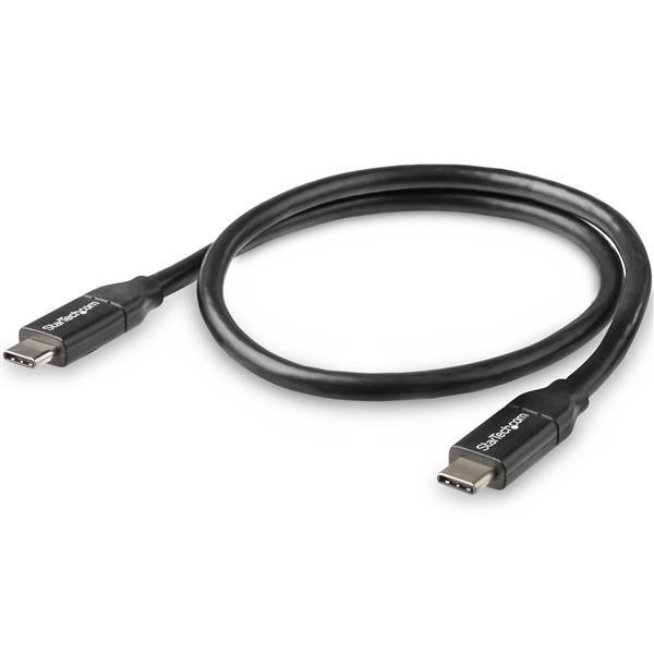 High-Speed 0.5m USB C to USB C Cable - 100W Power Delivery, USB 2.0 Certified for Fast Charging