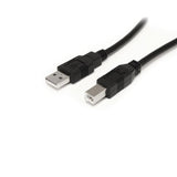 30ft Active USB 2.0 A to B Cable - High-Speed Connectivity for Printers & Scanners - Black