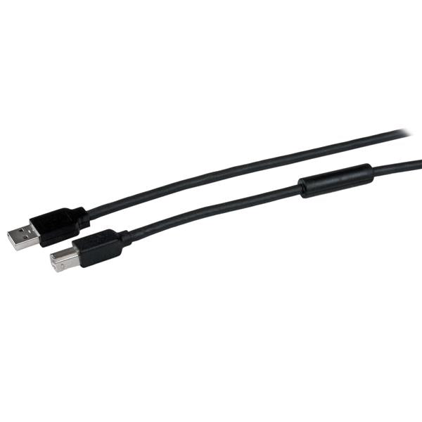 15m Active USB 2.0 A to B Cable - M/M, High-Speed, Durable, Ideal for Printers and Scanners