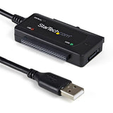 USB 2.0 to SATA/IDE Adapter for 2.5/3.5 SSD/HDD - Data Transfer Cable with LED Indicators