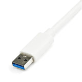 USB 3.0 Gigabit Ethernet Adapter with USB Pass-Through for Macbook & Ultrabook - High Speed 10/100/1000 Mbps