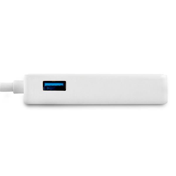 USB 3.0 Gigabit Ethernet Adapter with USB Pass-Through for Macbook & Ultrabook - High Speed 10/100/1000 Mbps