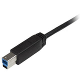 High-Speed USB-C to USB-B Cable 1.8m (6ft) - USB 3.0 Data Transfer for Printers & Drives