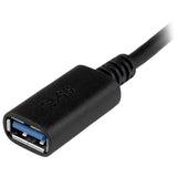USB-C to USB-A Adapter Cable, 15cm, for fast data transfer and charging between USB-C and USB-A devices.