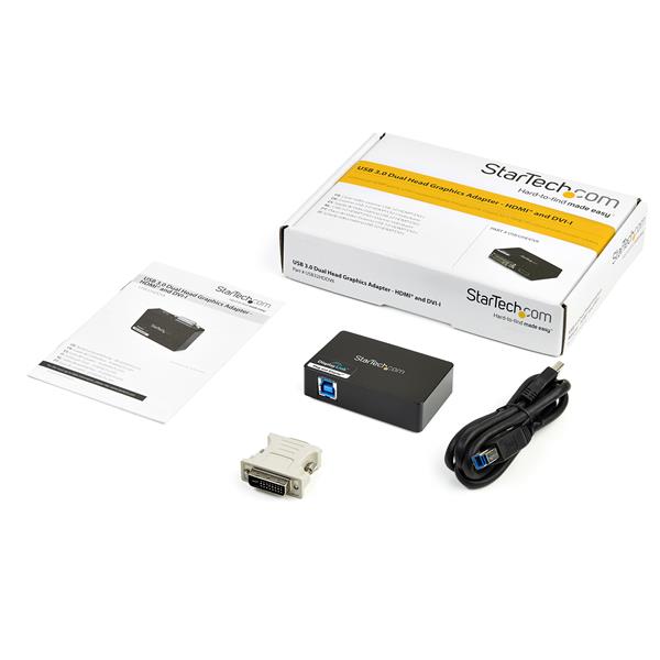 USB 3.0 Dual Monitor Adapter | HDMI & DVI-I Video Card for High-Definition Displays