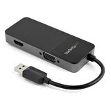 USB 3.0 to HDMI VGA Adapter - 4K 30Hz External Video Card for Dual Monitor Setup