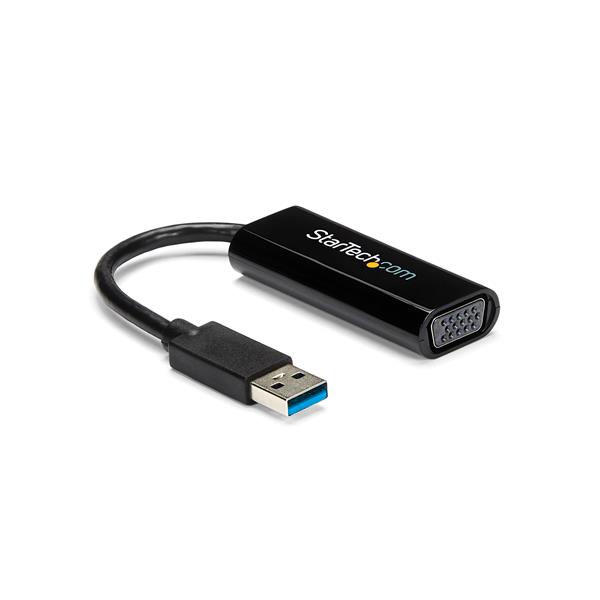 Slim USB 3.0 to VGA Adapter - External Video Card for Dual Monitors, 1920x1200/1080p