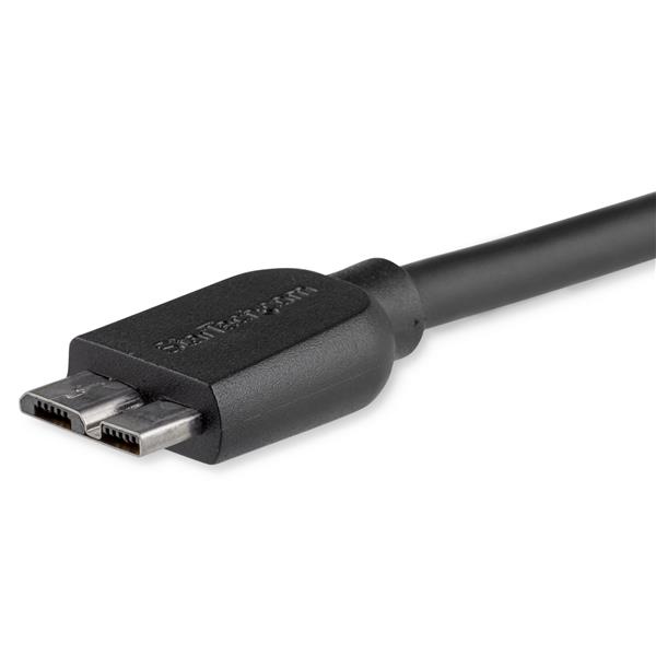 Slim Micro USB 3.0 Cable - Lightweight 15cm (6in) M/M for Efficient Charging & Syncing