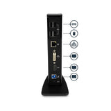 HDMI DVI Dual-Monitor Docking Station for Laptops - USB 3.0 with Gigabit Ethernet