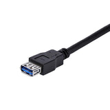 1m Black USB 3.0 Extension Cable A to A - SuperSpeed M/F for High-Speed Data Transfer