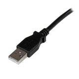 1m USB 2.0 A to Right Angle B Male Cable - Ideal for Printers, Scanners & Hard Drives