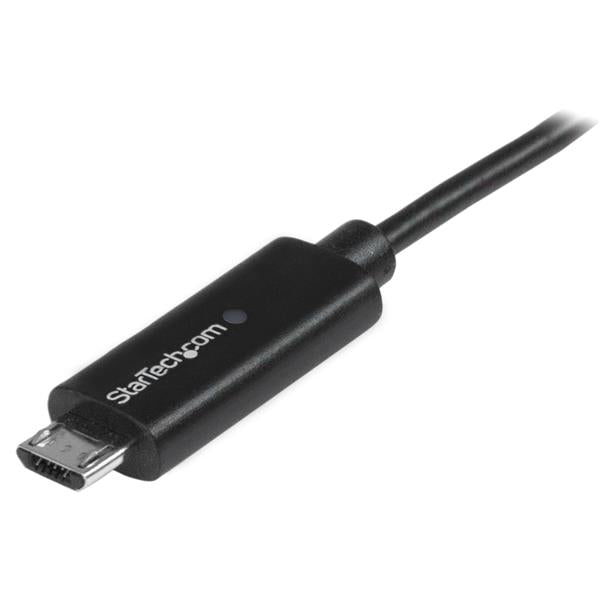 Micro-USB Cable with LED Charging Light - M/M - 1m (3ft)