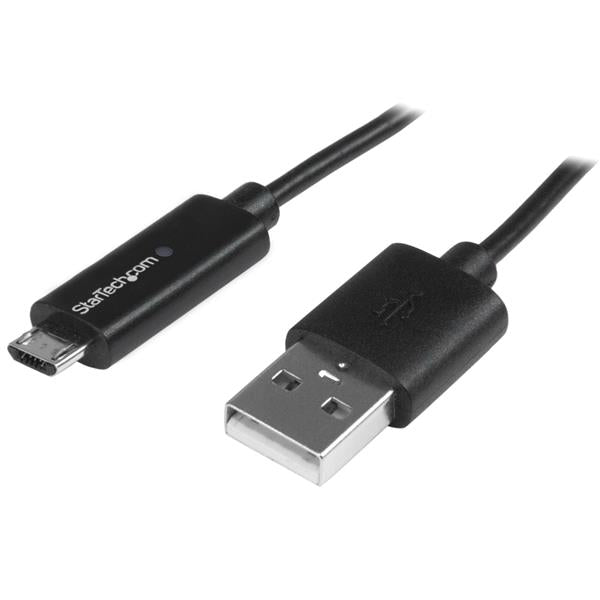 Micro-USB Cable with LED Charging Light - M/M - 1m (3ft)