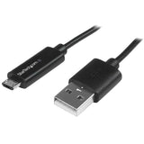 Micro-USB Cable with LED Charging Light - M/M - 1m (3ft)
