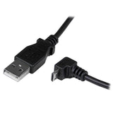 High-Quality 2m Down Angle Micro USB Cable – A to Micro B for Fast Charging & Data Transfer