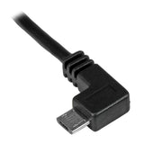 Durable 2m Left-Angle Micro-USB Charge-and-Sync Cable - Fast Charging for Smartphones & Tablets