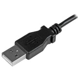 Left-Angle Micro-USB Charge & Sync Cable - 1m (3ft) - High-Speed Charging 30/24AWG