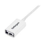 3m White USB 2.0 Extension Cable A to A for seamless data transfer and connectivity between devices up to 10 feet apart.