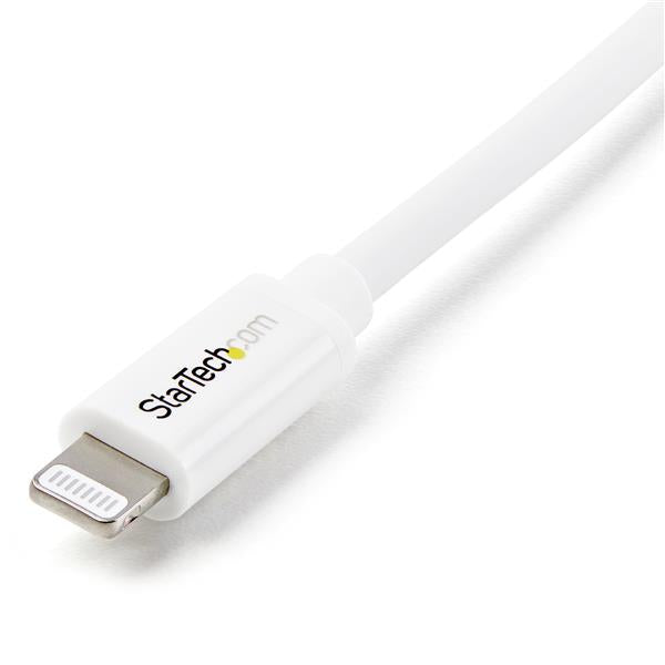 Apple MFi Certified USB to Lightning Cable - 1m (3ft) - Durable, Reversible, White