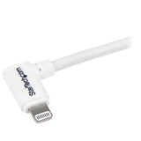 Apple MFi Certified 1m USB to Lightning Cable - Angled Connector for Easy Charging