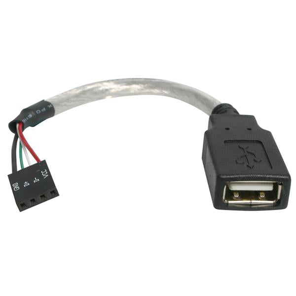 15cm USB 2.0 Cable - USB A Female to 4 Pin Motherboard Header Adapter - Durable & Reliable