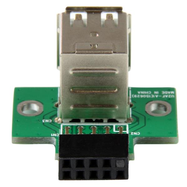 2 Port USB Motherboard Header Adapter for Easy Internal USB 2.0 Expansion and Connectivity