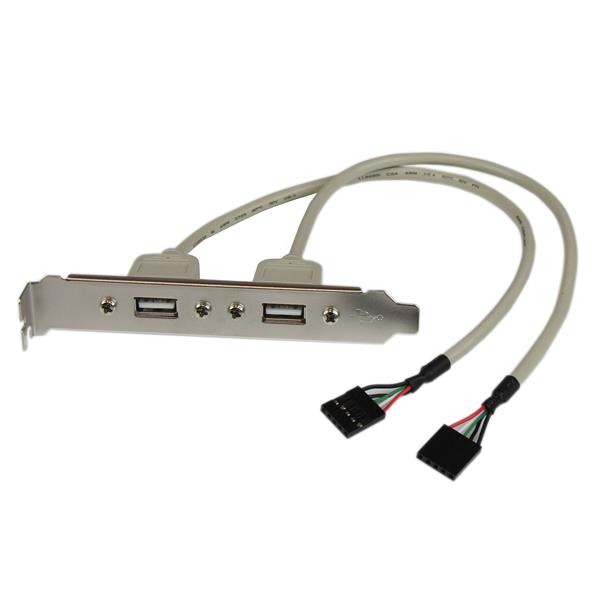 2-Port USB A Female Adapter Plate for PC - Expand USB Connectivity with Smartfox AU