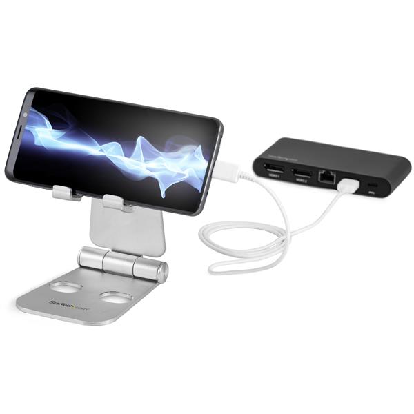 Adjustable Phone and Tablet Stand - Universal Holder for Smartphones and Tablets 4-13 Inch