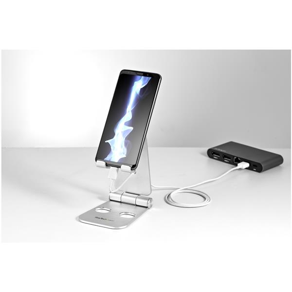 Adjustable Phone and Tablet Stand - Universal Holder for Smartphones and Tablets 4-13 Inch